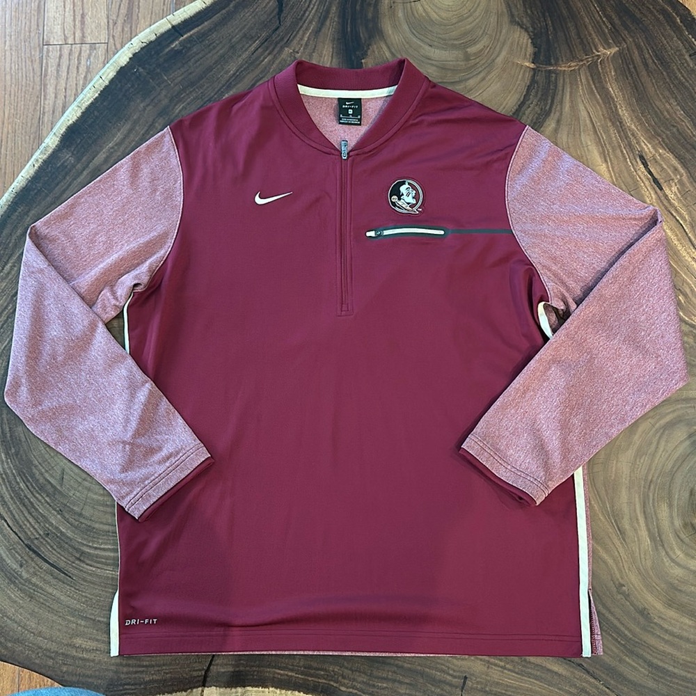 Nike FSU Seminoles long sleeve 1/4 zip shirt